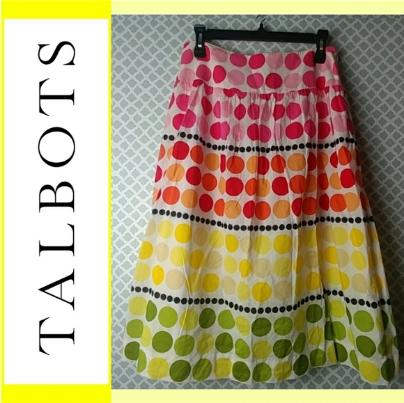 Talbots Dresses & Skirts - [TALBOTS] Size 10 🟠 Colorful Skirt 🟡